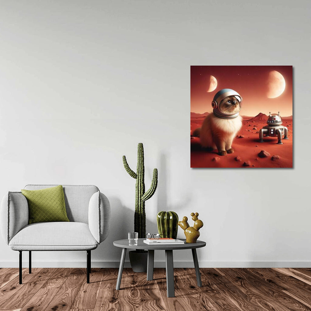 Burmese Cat on Mars: Space Journey