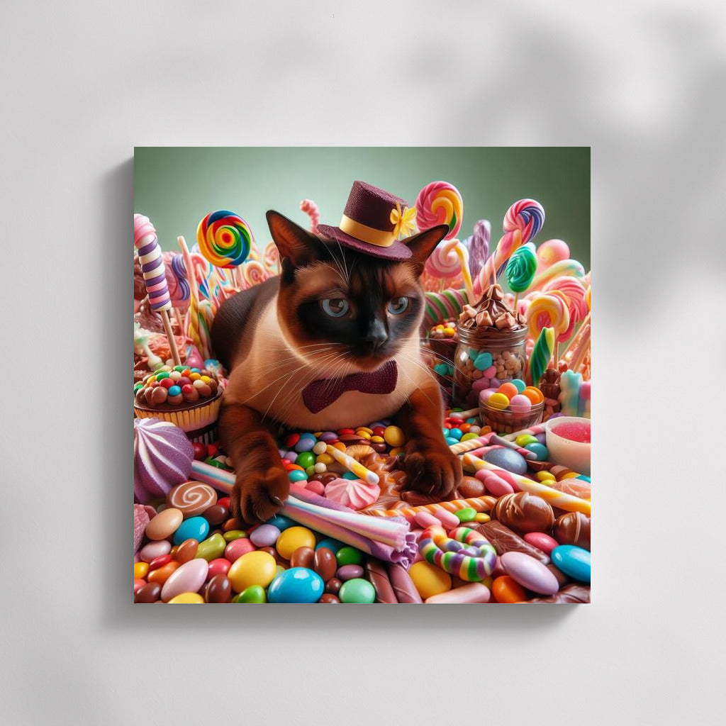 Burmese Cat at the Chocolate Candy Parade