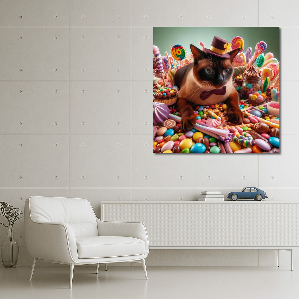 Burmese Cat at the Chocolate Candy Parade