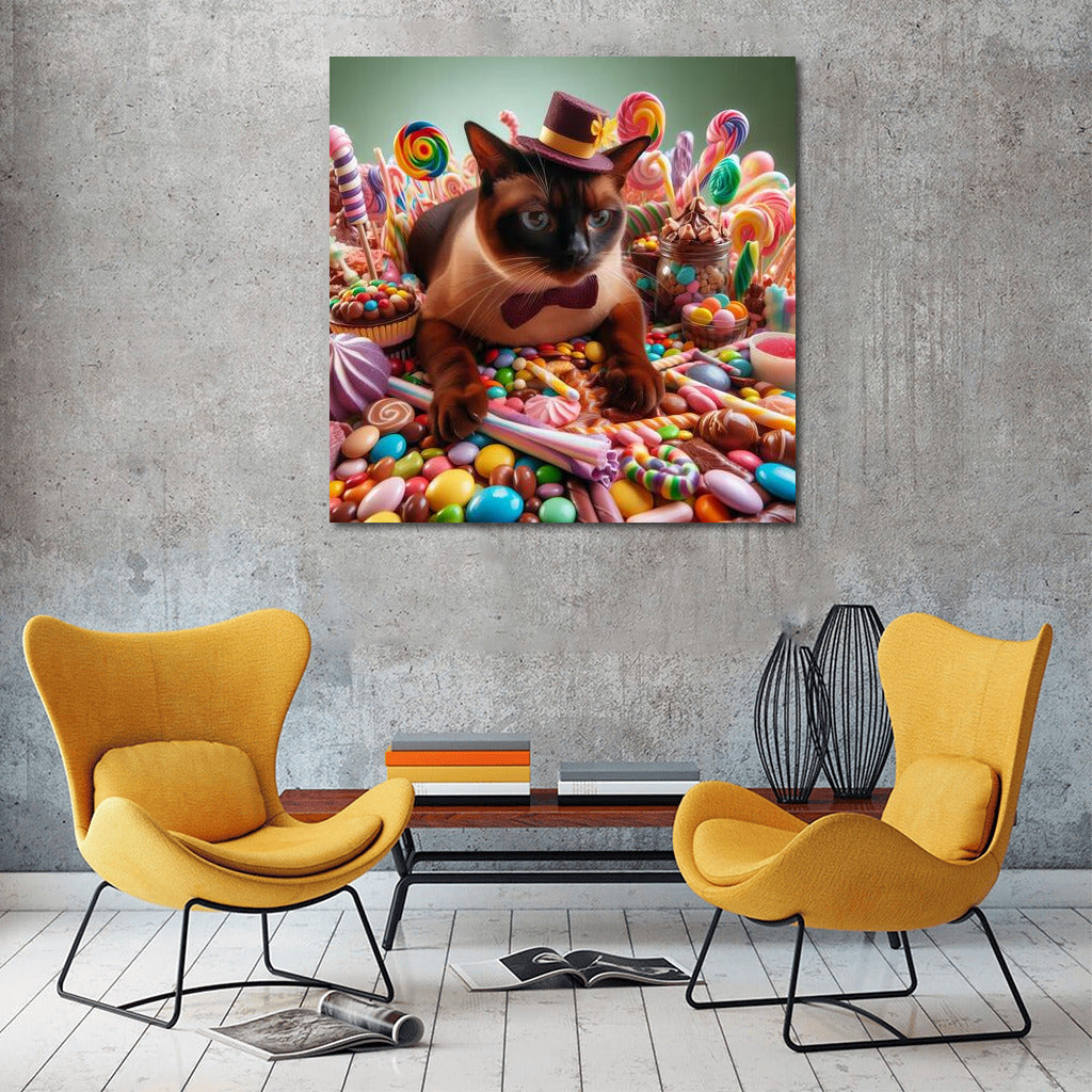 Burmese Cat at the Chocolate Candy Parade