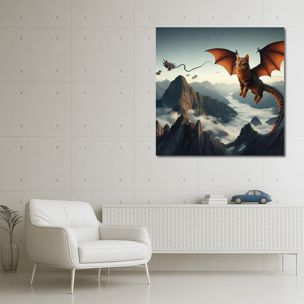 Burmese Dragon Cat: Flying Over Mountain Peaks