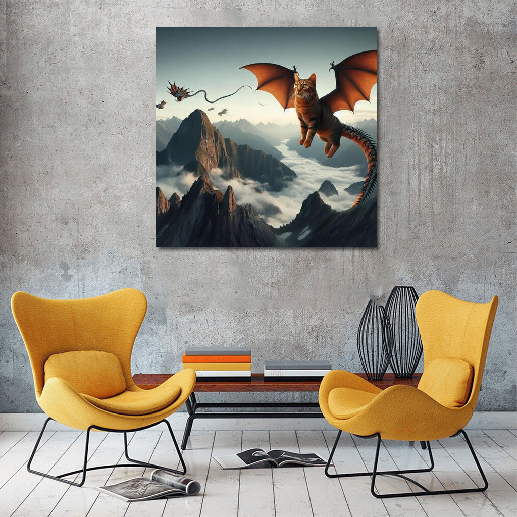 Burmese Dragon Cat: Flying Over Mountain Peaks