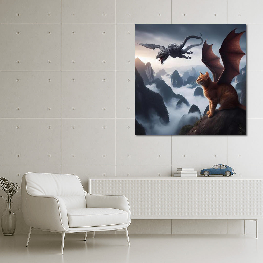 Burmese Dragon Cat: Flying Over Mountain Peaks