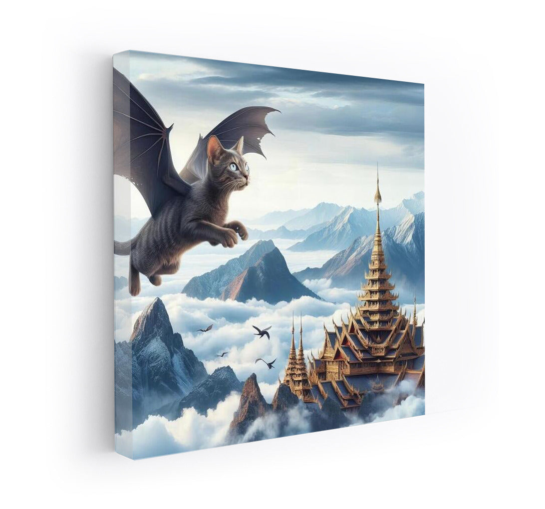 Burmese Dragon Cat: Flying Over Mountain Peaks