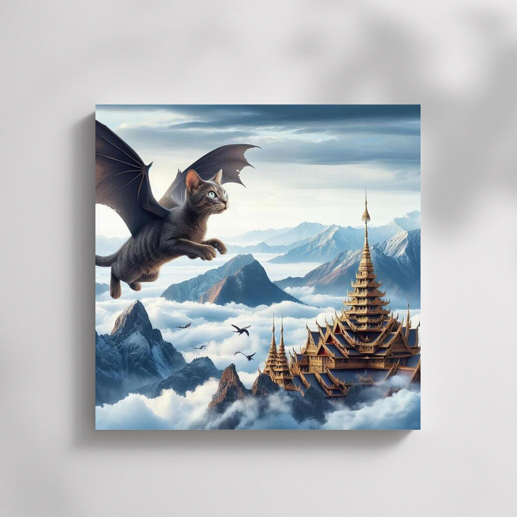 Burmese Dragon Cat: Flying Over Mountain Peaks