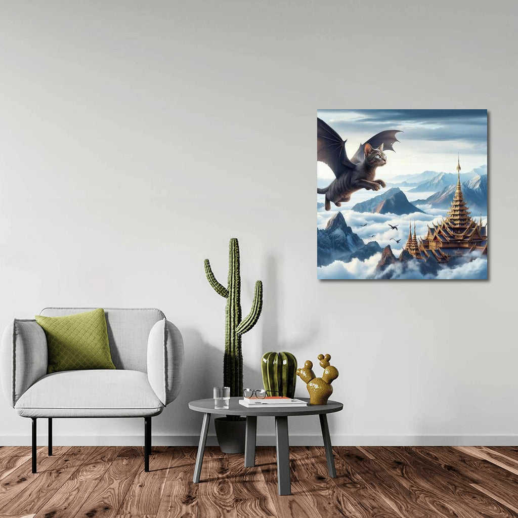 Burmese Dragon Cat: Flying Over Mountain Peaks