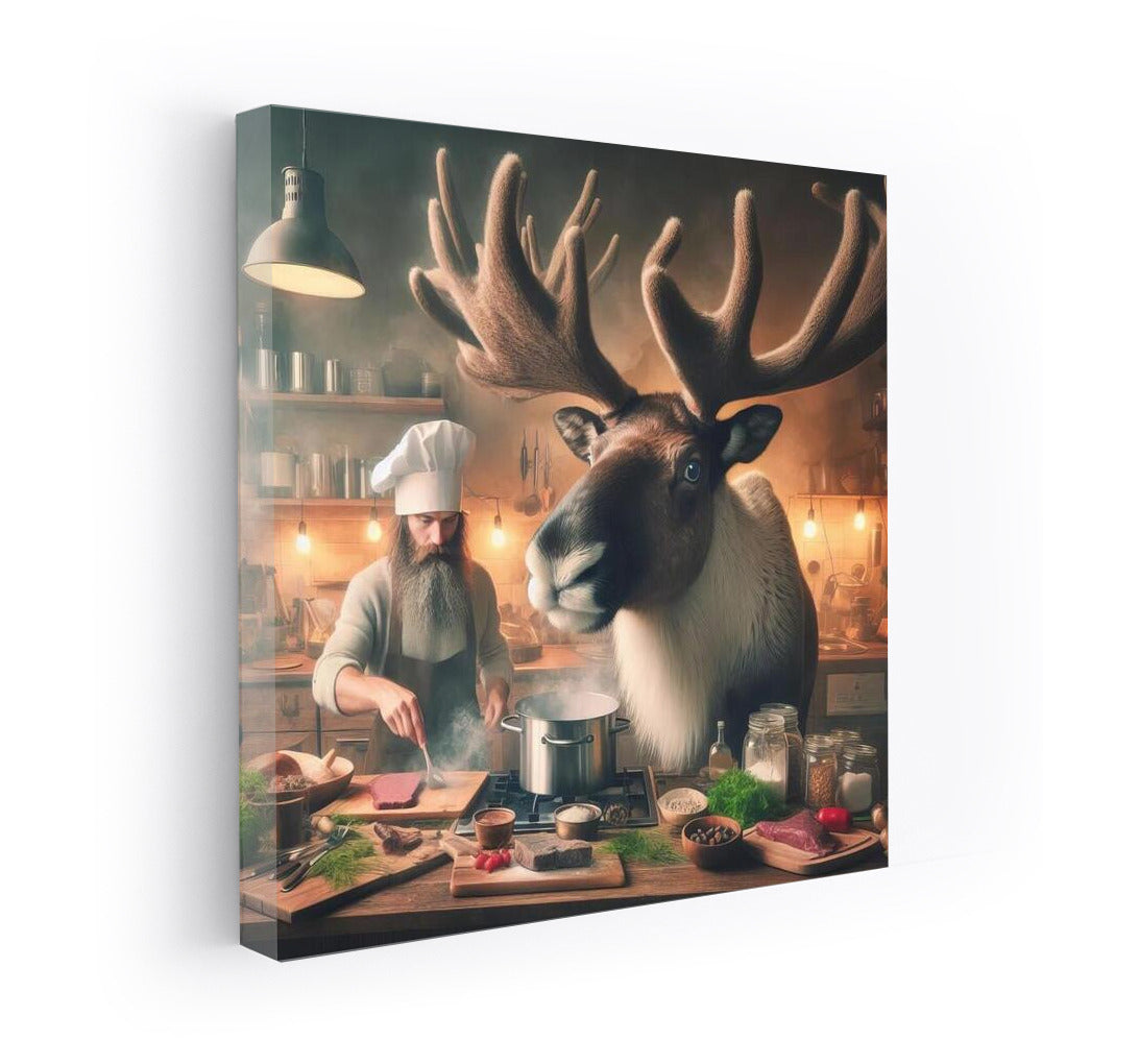 Caribou and Chef: Evening Cooking in the Kitchen