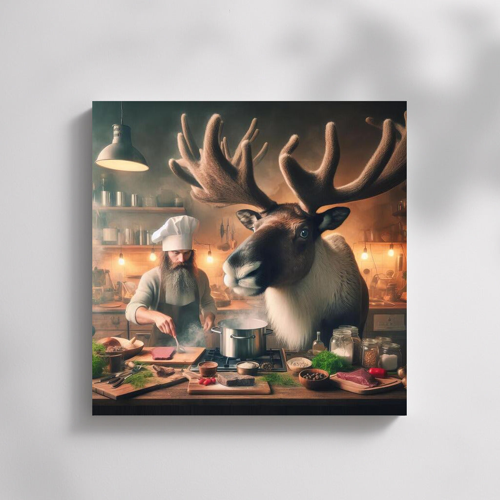 Caribou and Chef: Evening Cooking in the Kitchen