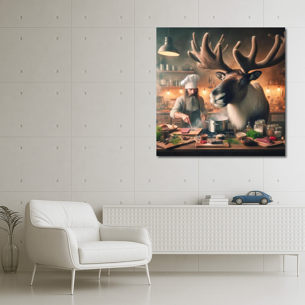 Caribou and Chef: Evening Cooking in the Kitchen
