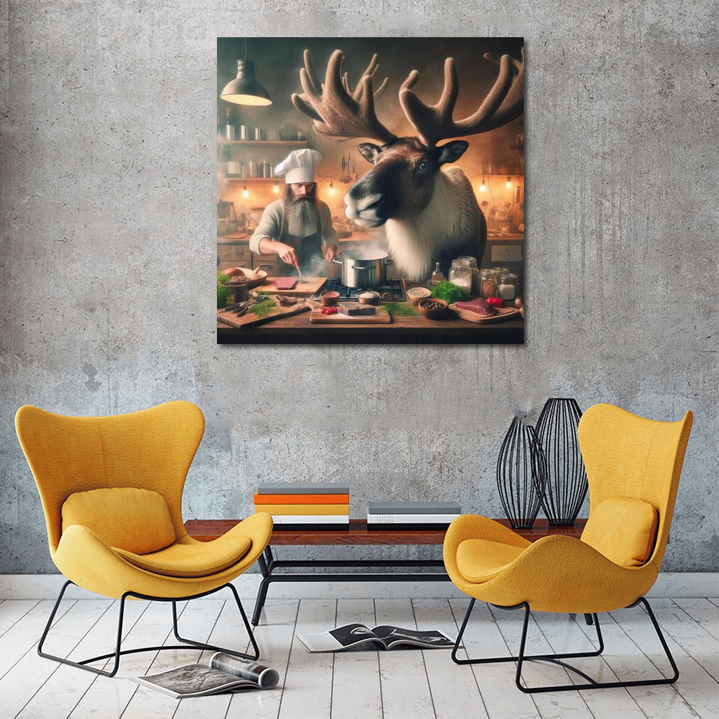 Caribou and Chef: Evening Cooking in the Kitchen