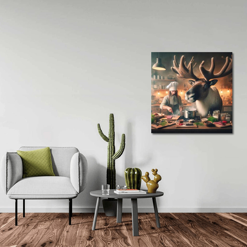 Caribou and Chef: Evening Cooking in the Kitchen
