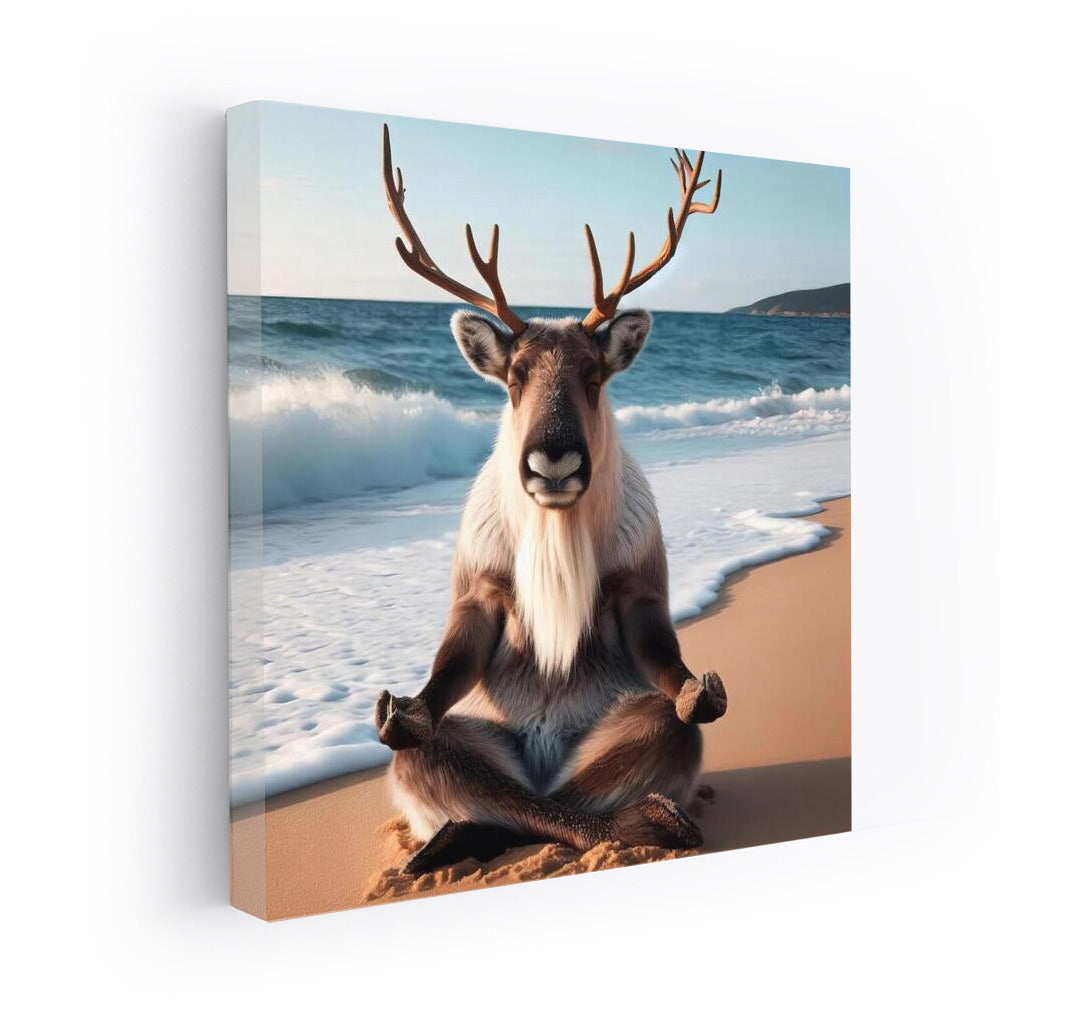 Caribou in Zen: Meditation on the Beach