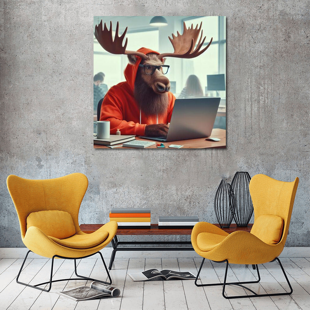 Deer-Coder in Orange: Caribou Programmer 3 for IT Lovers