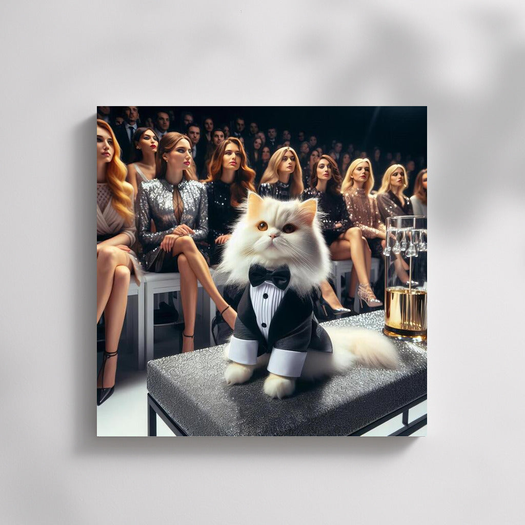 Stylish Cat on the Catwalk: Elegance in the Interior