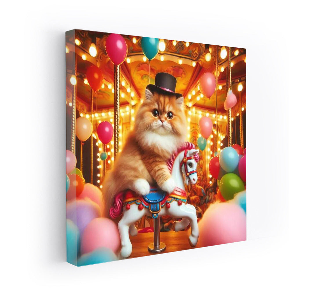 Cat on a Carousel: Carnival Fun in Your Interior