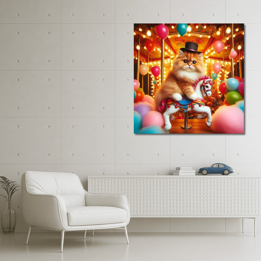 Cat on a Carousel: Carnival Fun in Your Interior