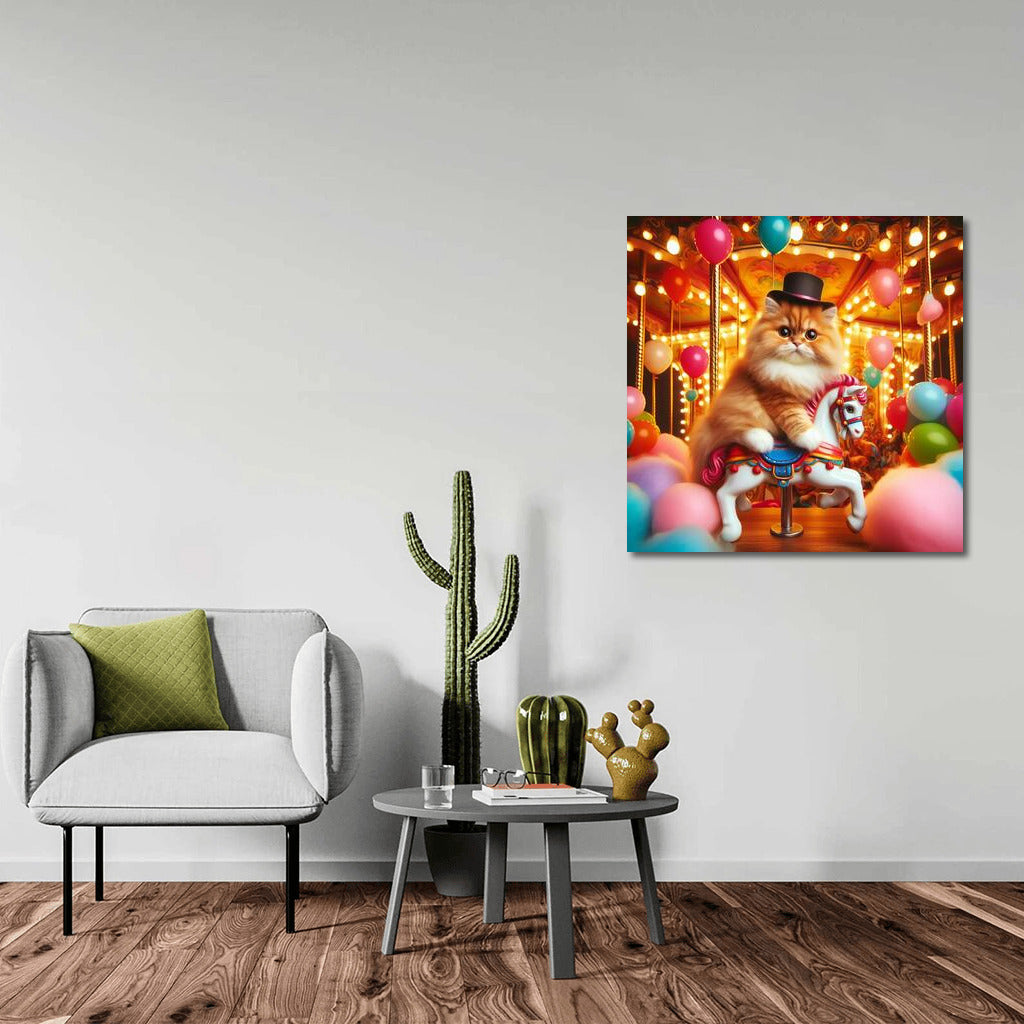 Cat on a Carousel: Carnival Fun in Your Interior