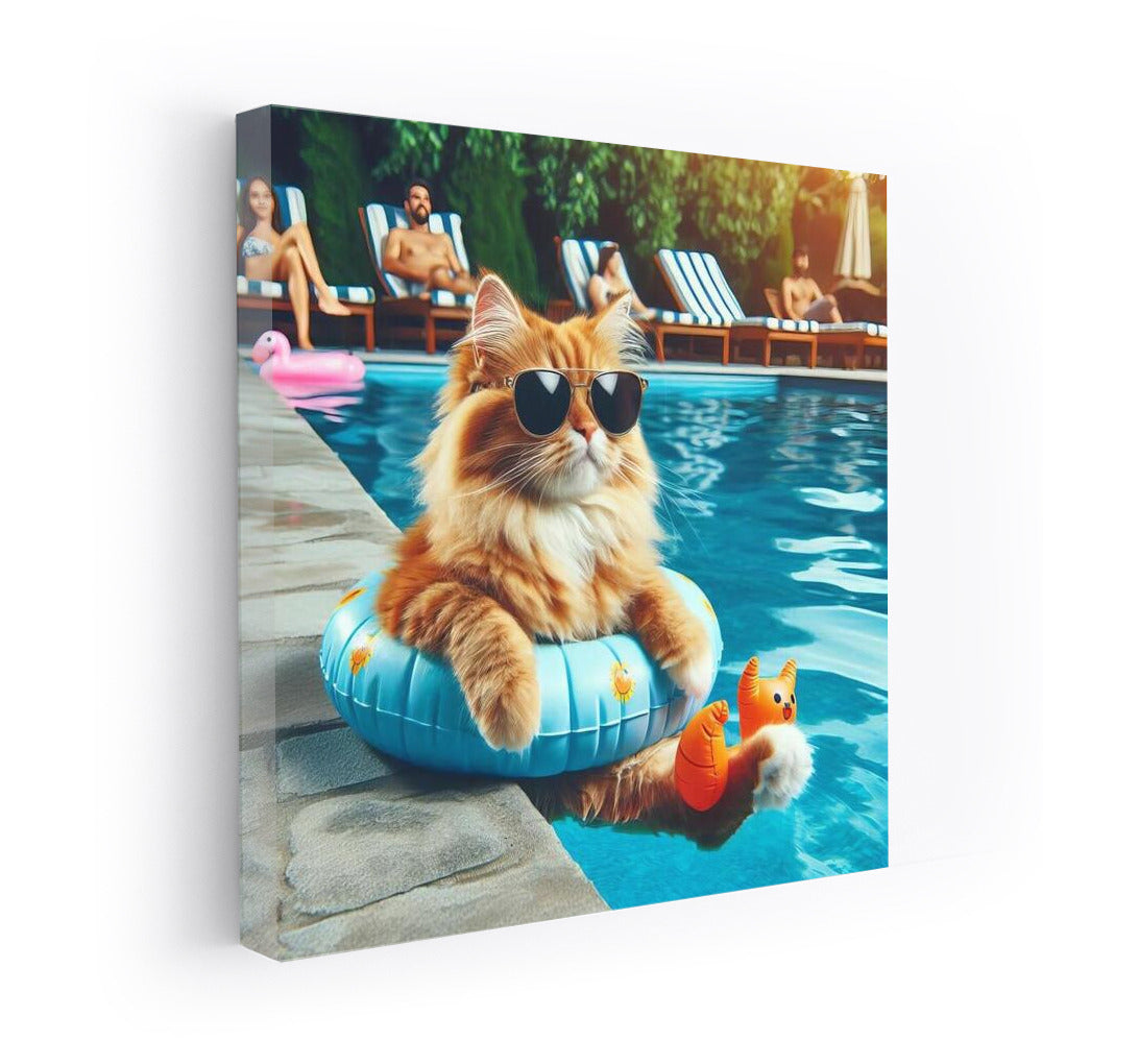 Pool Party Cat: Summer Furry Furor