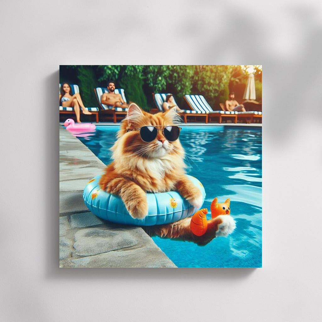 Pool Party Cat: Summer Furry Furor