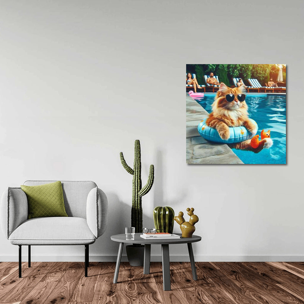 Pool Party Cat: Summer Furry Furor