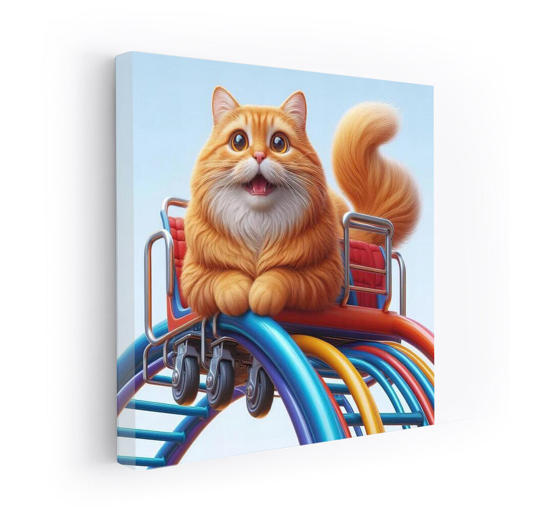 Cat in the Amusement Park: Fluffy Happiness