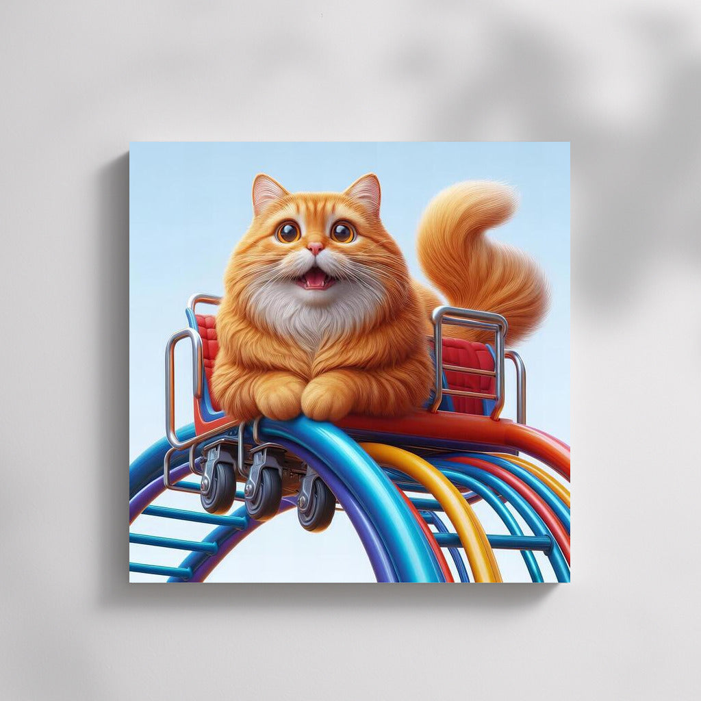 Cat in the Amusement Park: Fluffy Happiness