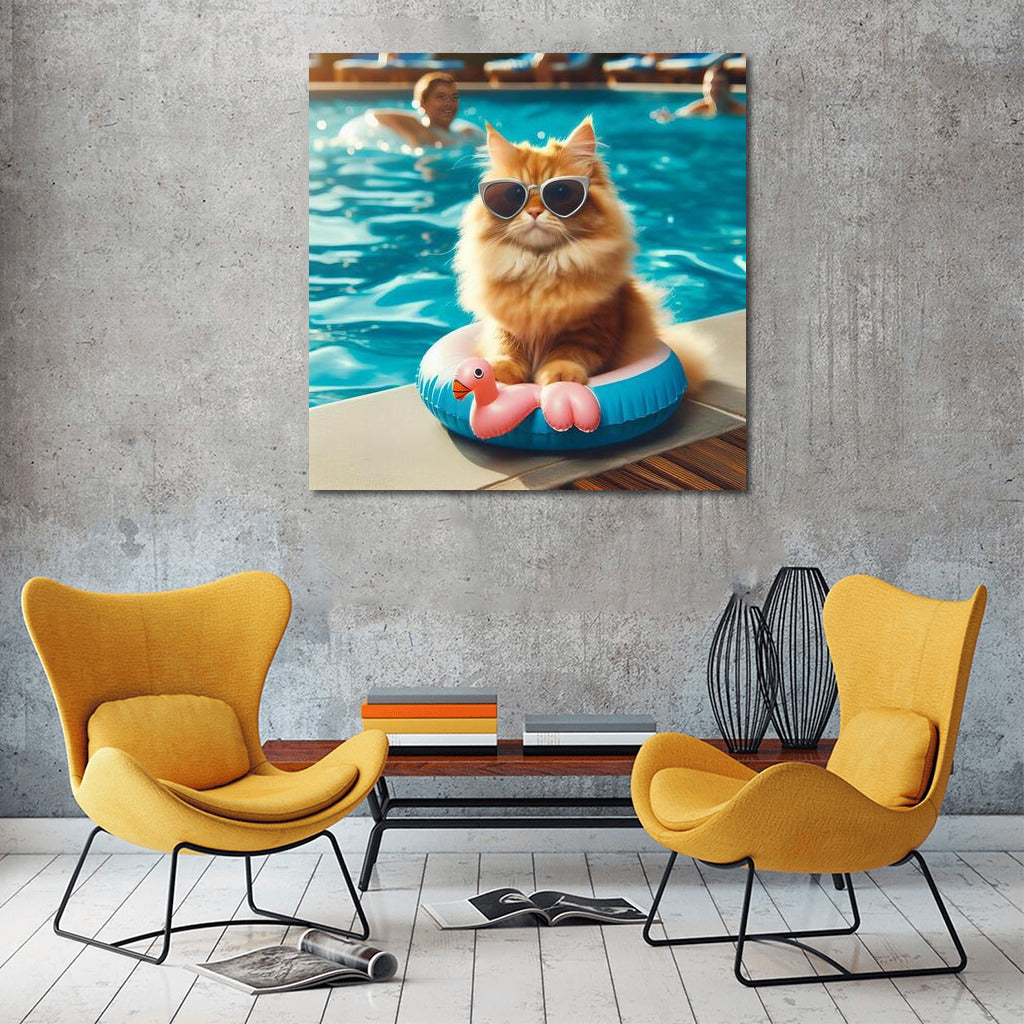 Stylish Pool Cat: Summer Party 2