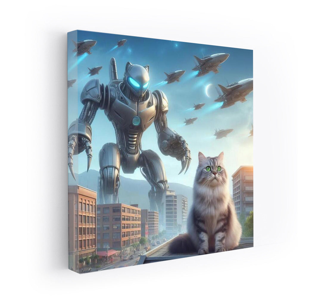 Cat Commander: Robot Defender vs. Aliens