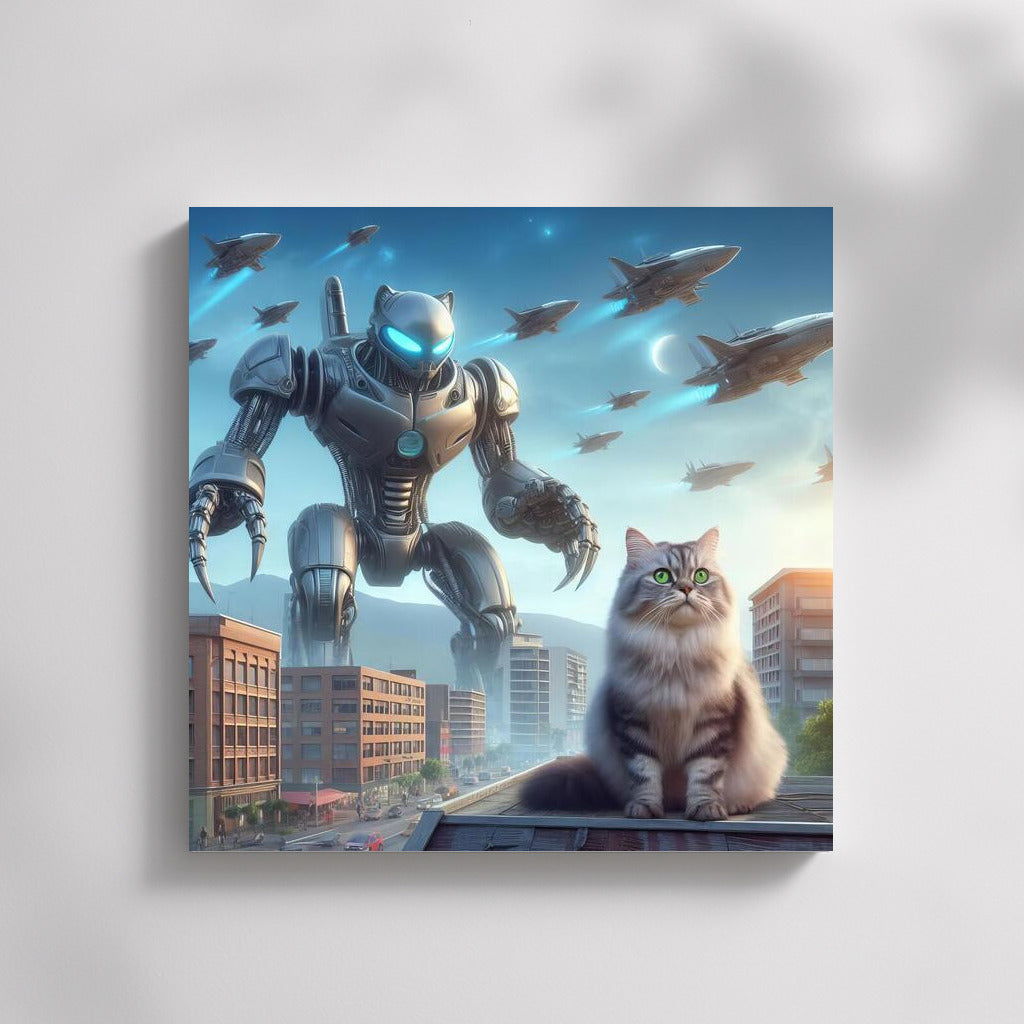 Cat Commander: Robot Defender vs. Aliens