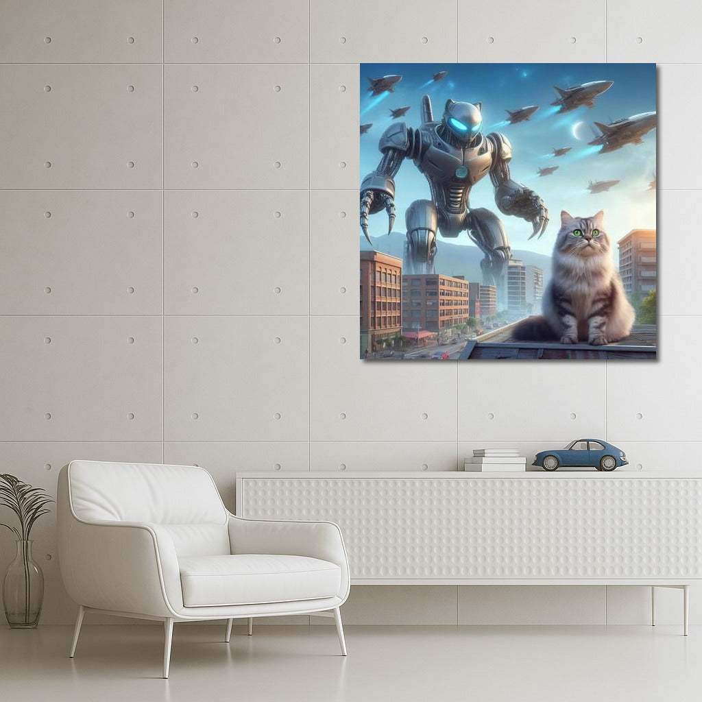 Cat Commander: Robot Defender vs. Aliens