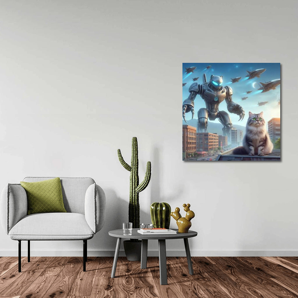 Cat Commander: Robot Defender vs. Aliens
