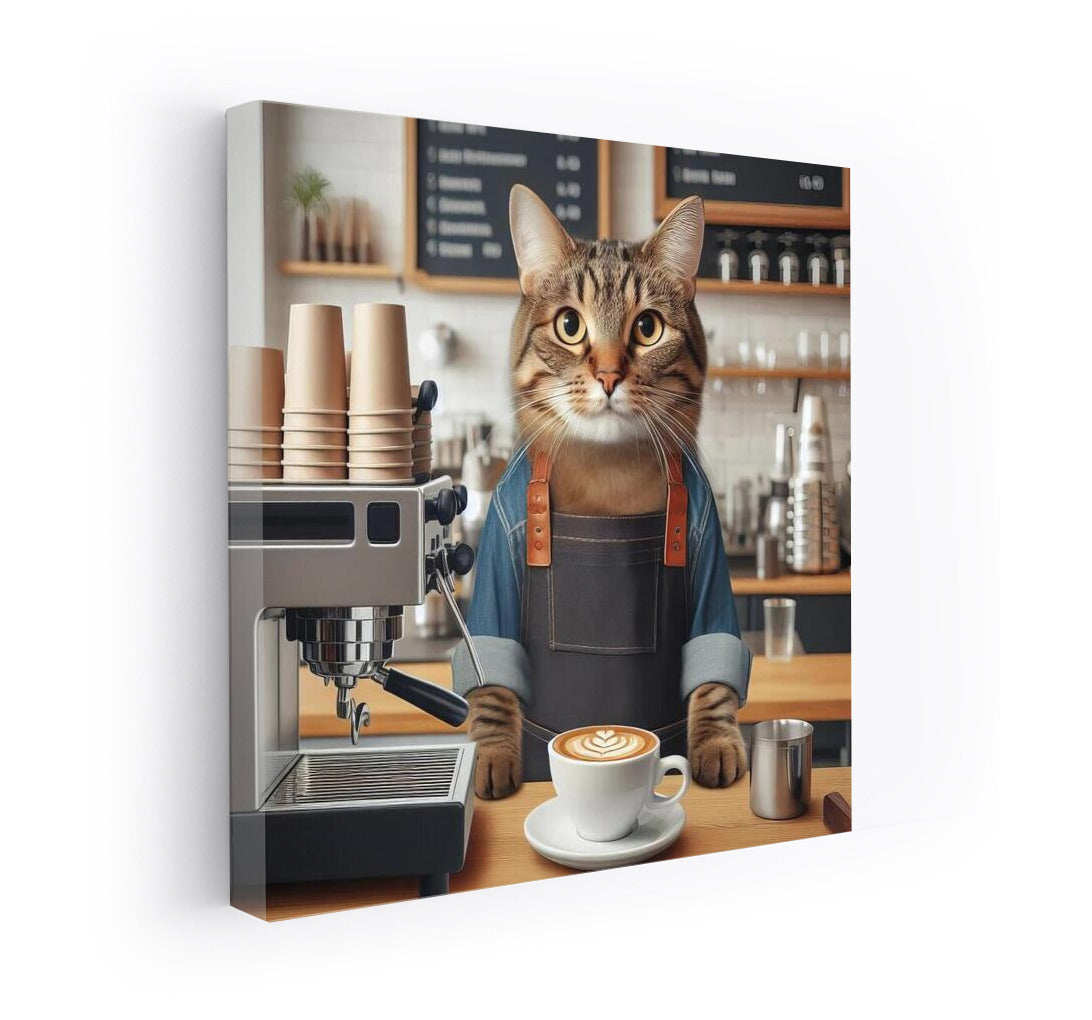Coffee Cat-Barista: Coziness and Play in Your Interior