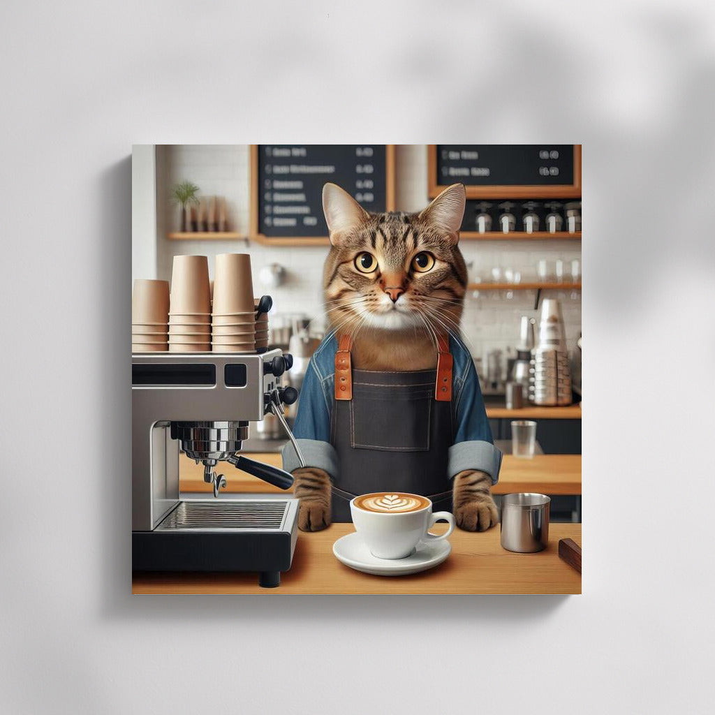 Coffee Cat-Barista: Coziness and Play in Your Interior
