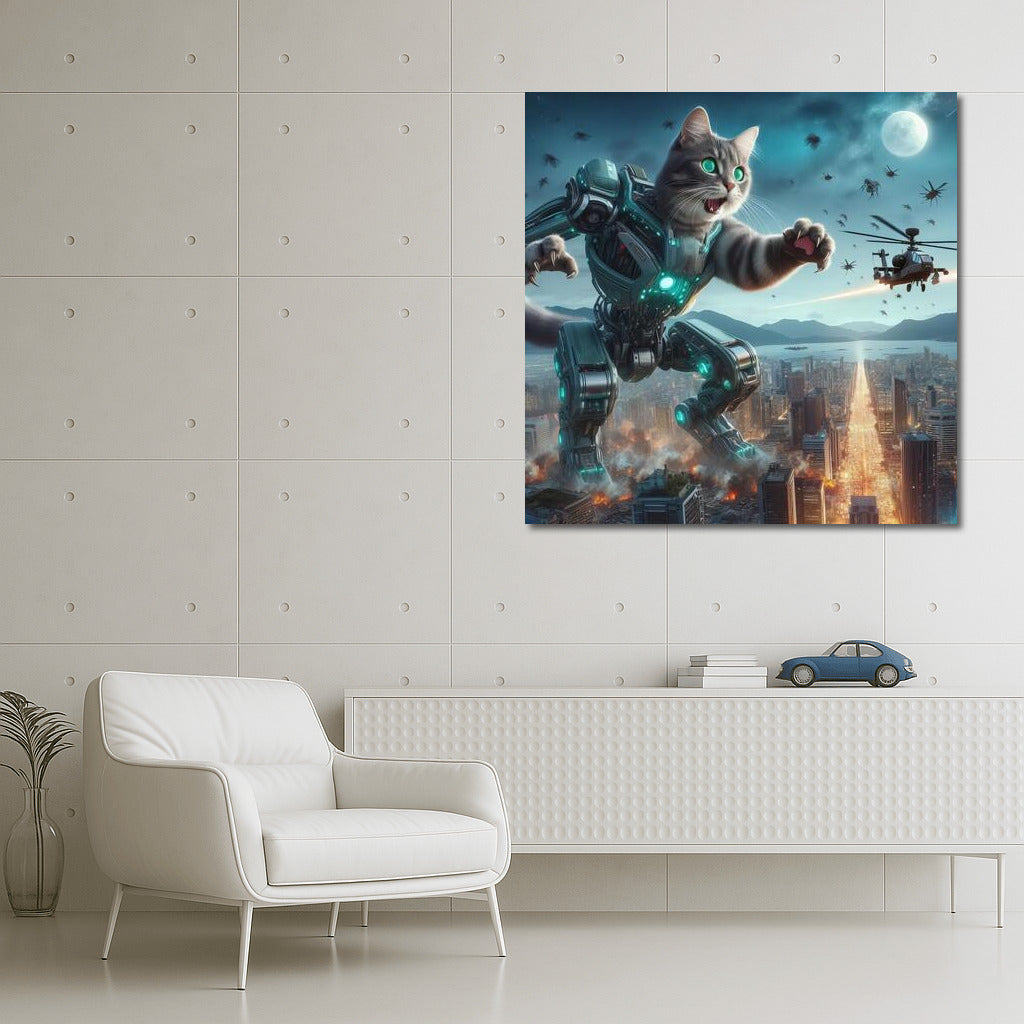 Cat Commander: Robot Defender vs. Aliens