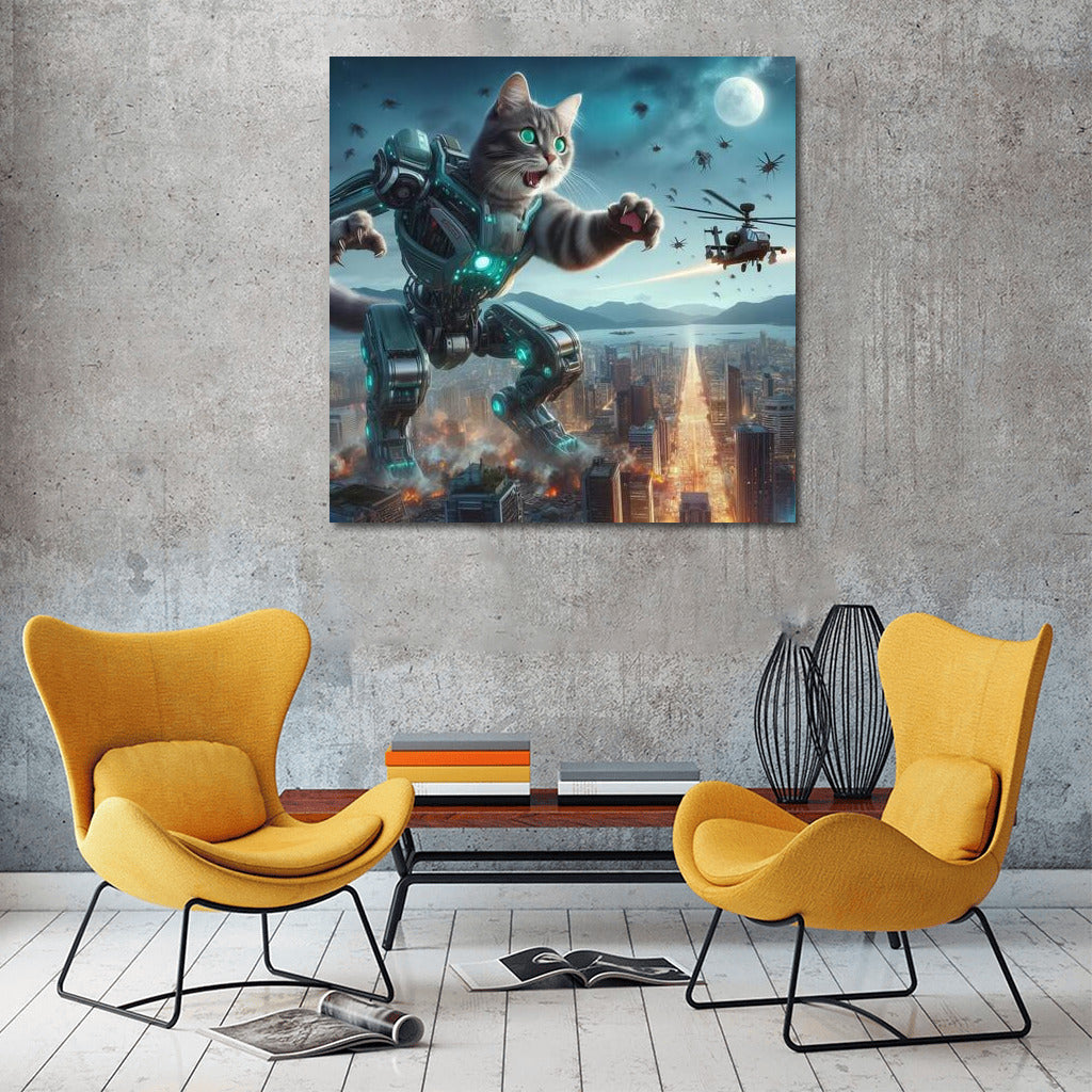 Cat Commander: Robot Defender vs. Aliens