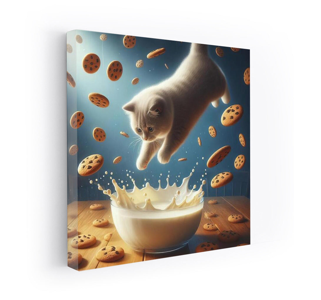 Milk Swim: Cat and the Floating Cookies