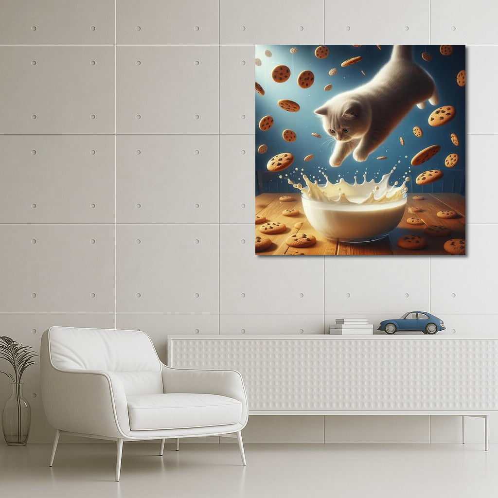 Milk Swim: Cat and the Floating Cookies