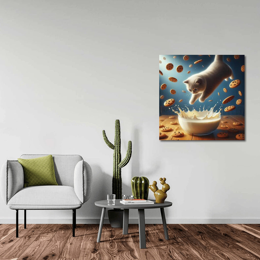 Milk Swim: Cat and the Floating Cookies
