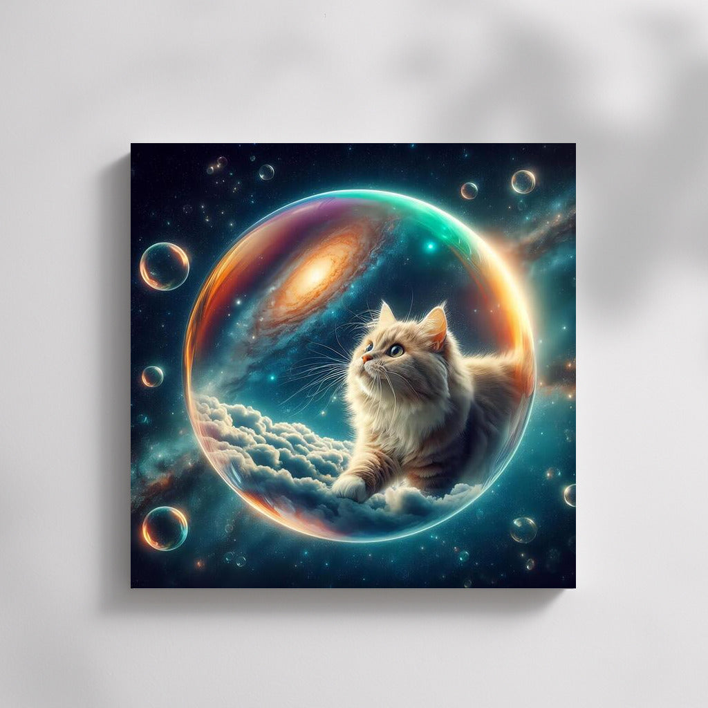 Space Cat in a Soap Bubble: Journey through the Galaxy