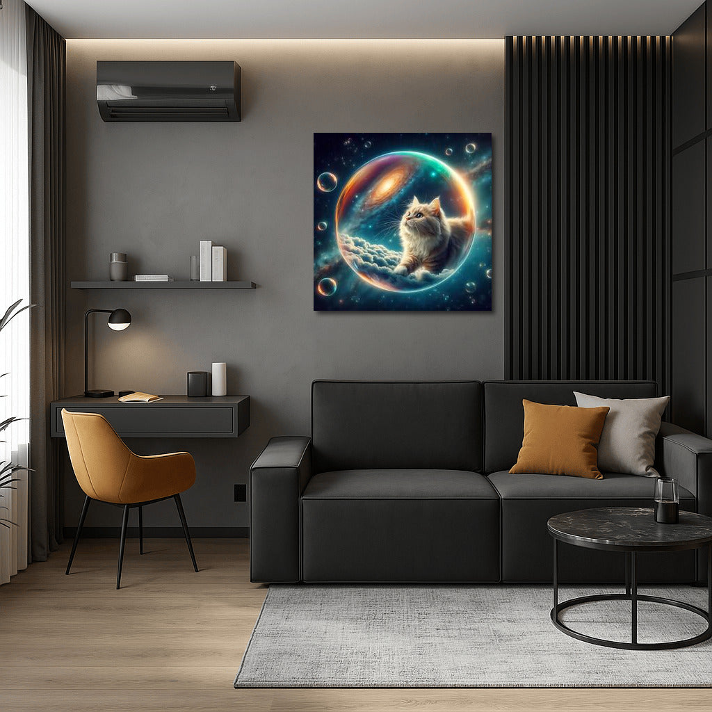 Space Cat in a Soap Bubble: Journey through the Galaxy