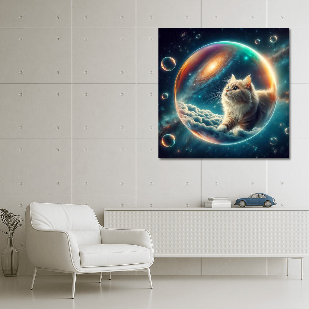 Space Cat in a Soap Bubble: Journey through the Galaxy