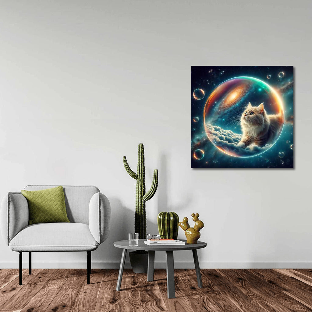Space Cat in a Soap Bubble: Journey through the Galaxy