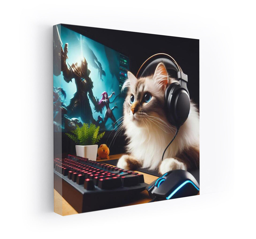 Gamer Cat in eSports: Playful Charm for Interior