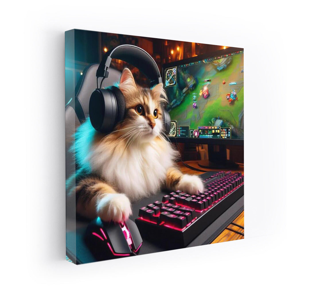 Gamer Cat: Master of Cybersport in Headphones