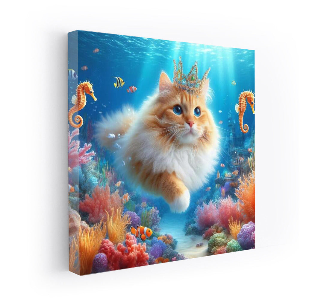 Cat in the Underwater Kingdom: Magic and Dreams