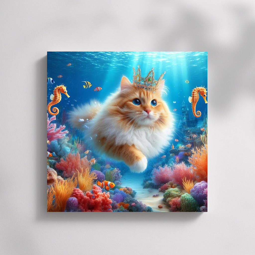 Cat in the Underwater Kingdom: Magic and Dreams