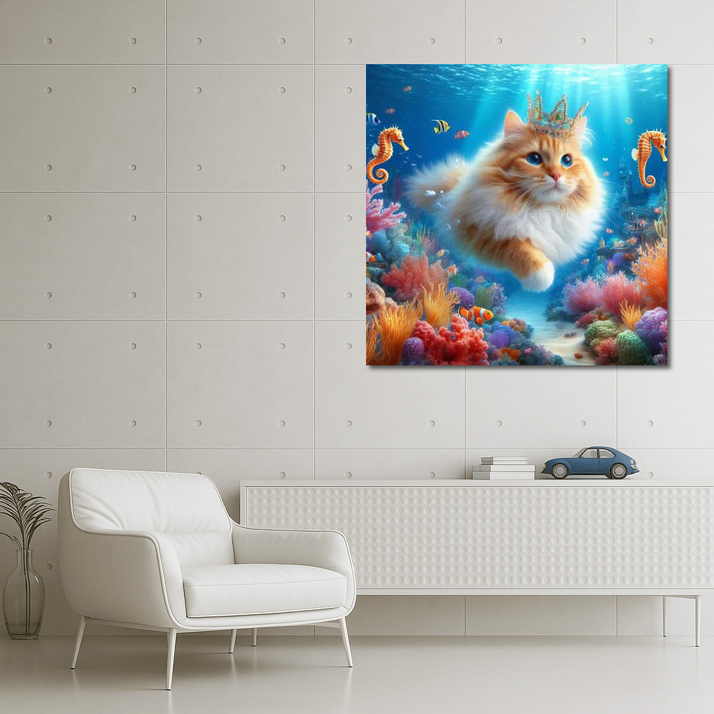 Cat in the Underwater Kingdom: Magic and Dreams