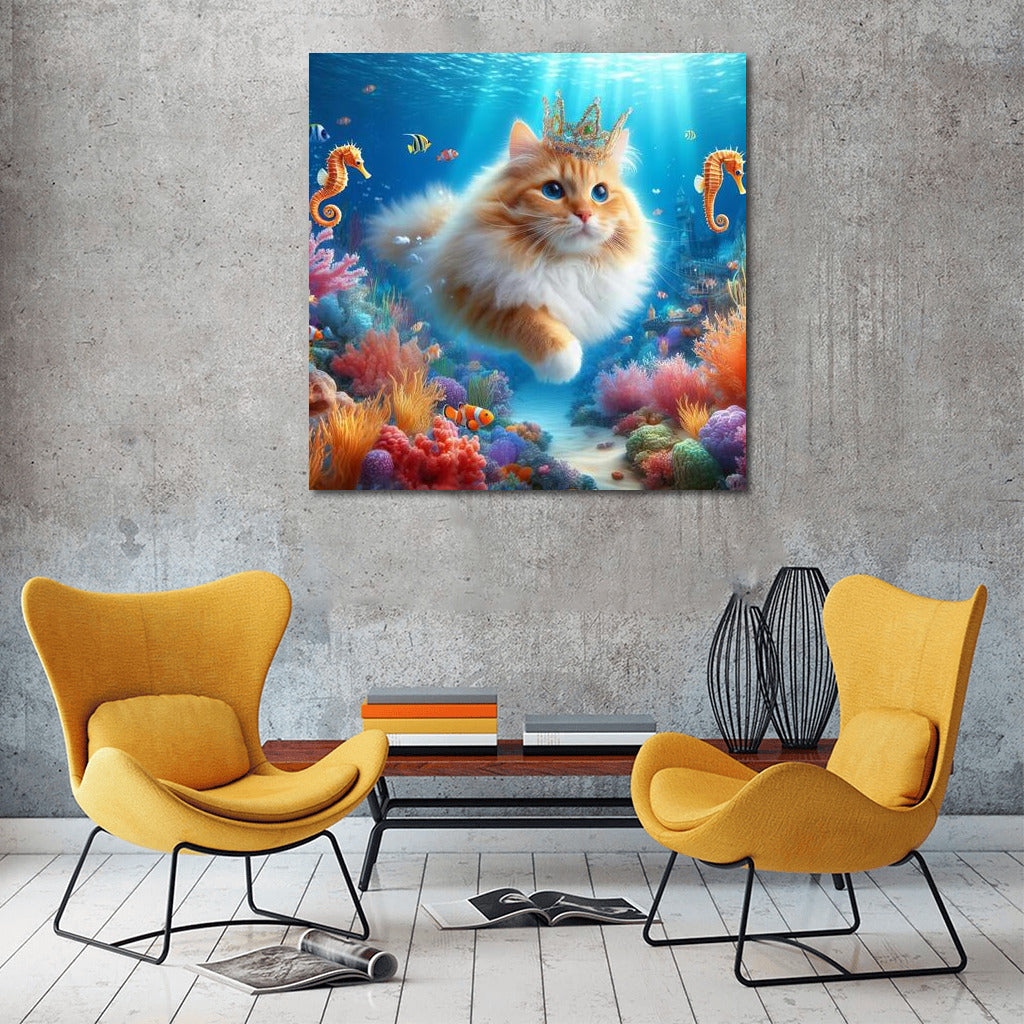 Cat in the Underwater Kingdom: Magic and Dreams