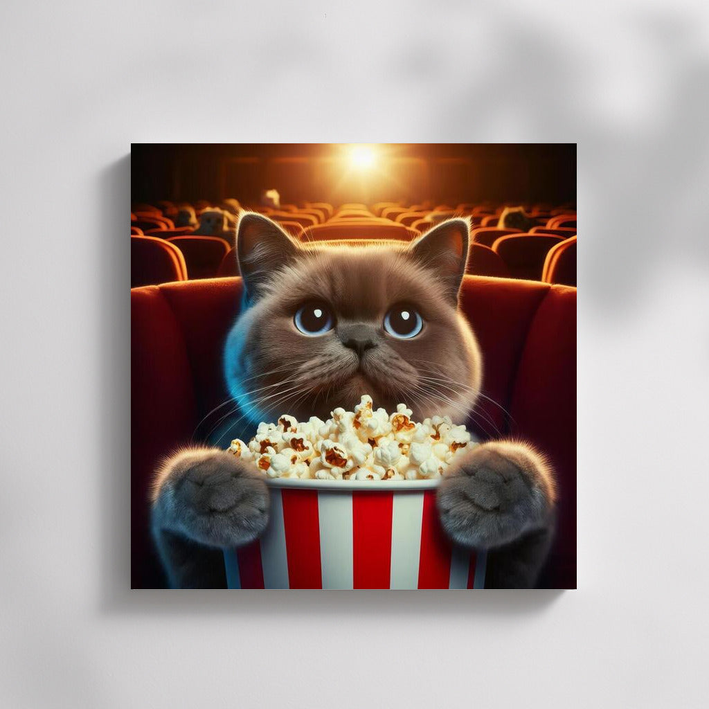 Cat in the Cinema: Popcorn and Film