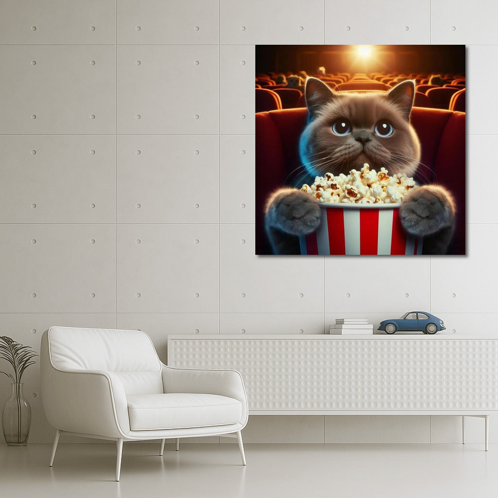 Cat in the Cinema: Popcorn and Film